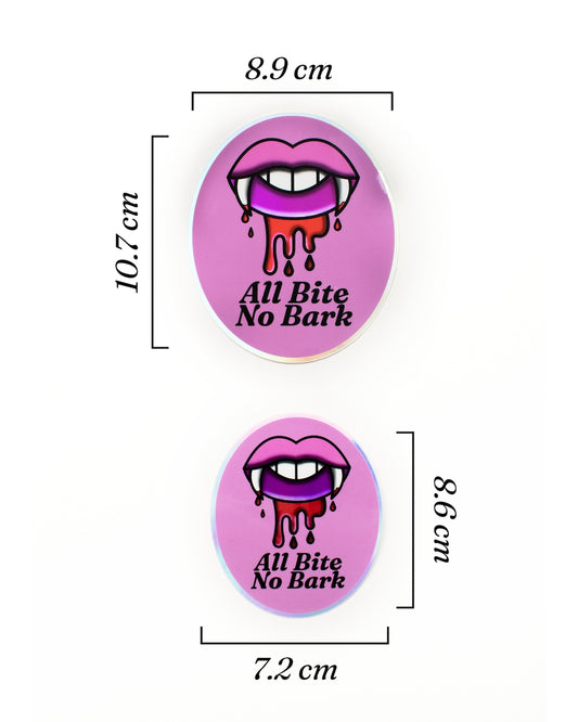 All Bite No Bark Sticker