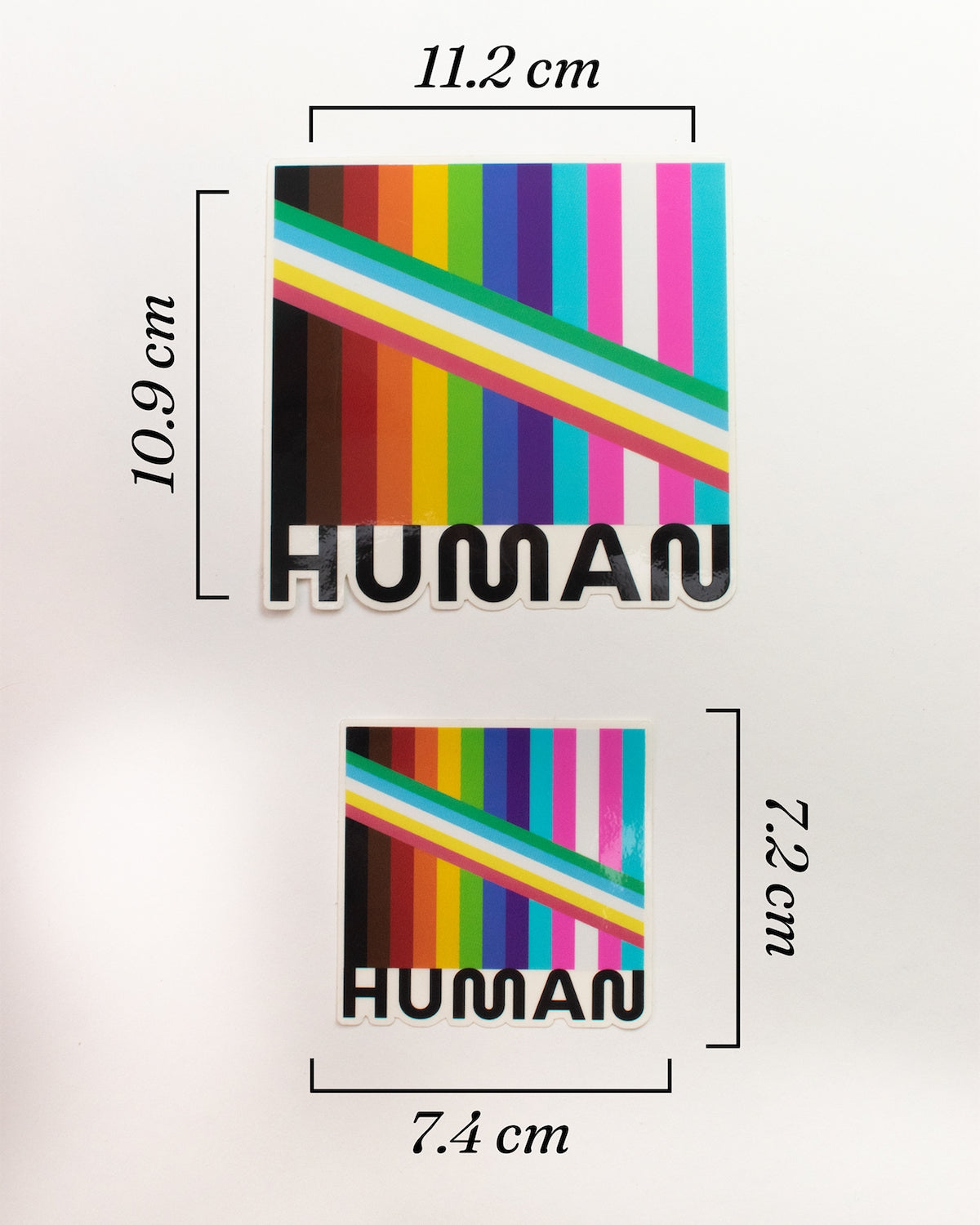 Multi-Flag Human Sticker