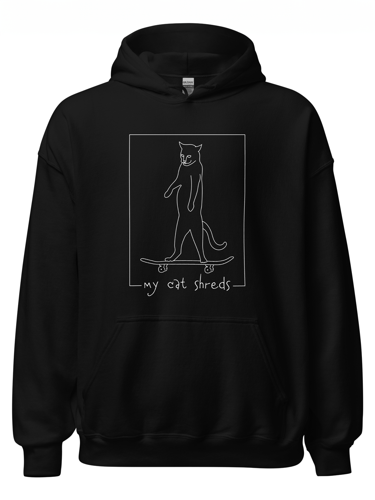 My Cat Shreds Darks Hoodie