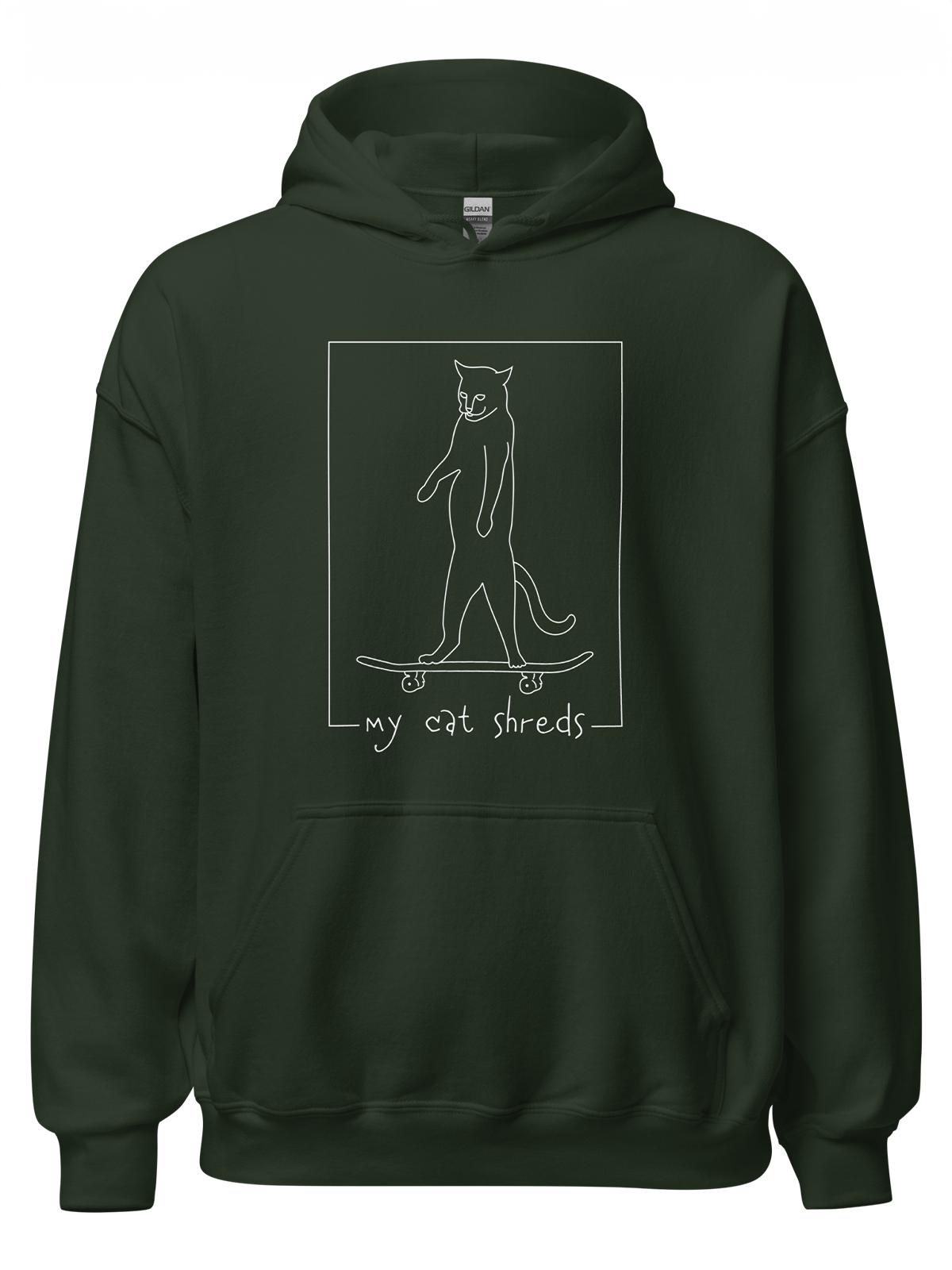 My Cat Shreds Darks Hoodie