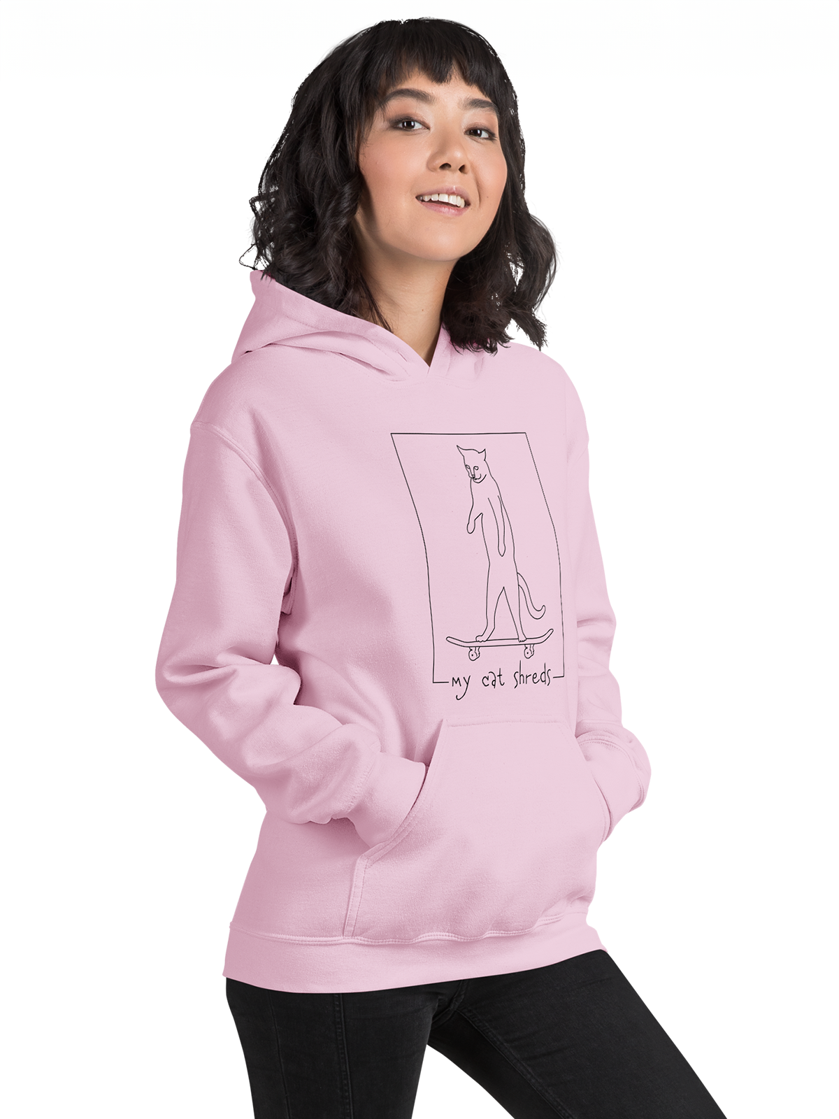 My Cat Shreds Lights Hoodie