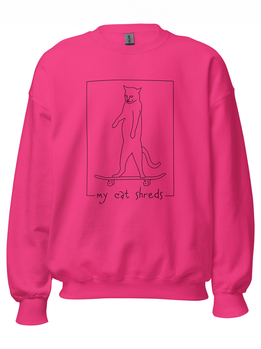 My Cat Shreds Lights Sweatshirt