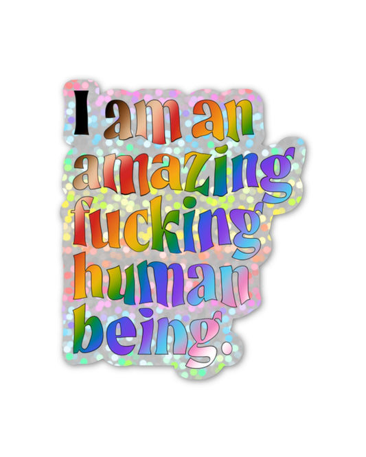 Amazing Human LGBTQIA+ Sticker