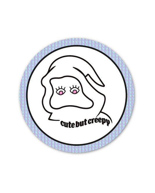 Cute But Creepy Holographic Sticker