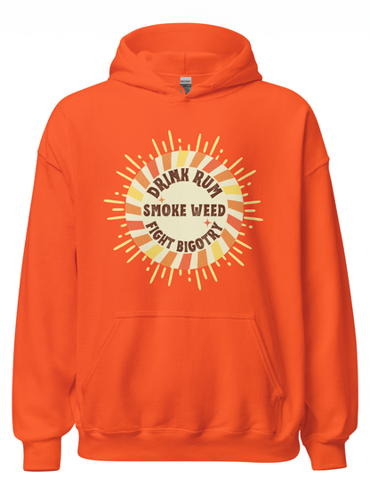 Drink, Smoke, Fight Hoodie