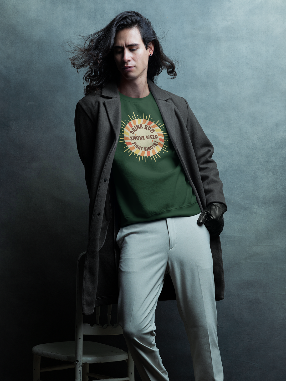 Drink, Smoke, Fight Sweatshirt