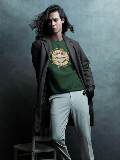 Drink, Smoke, Fight Sweatshirt