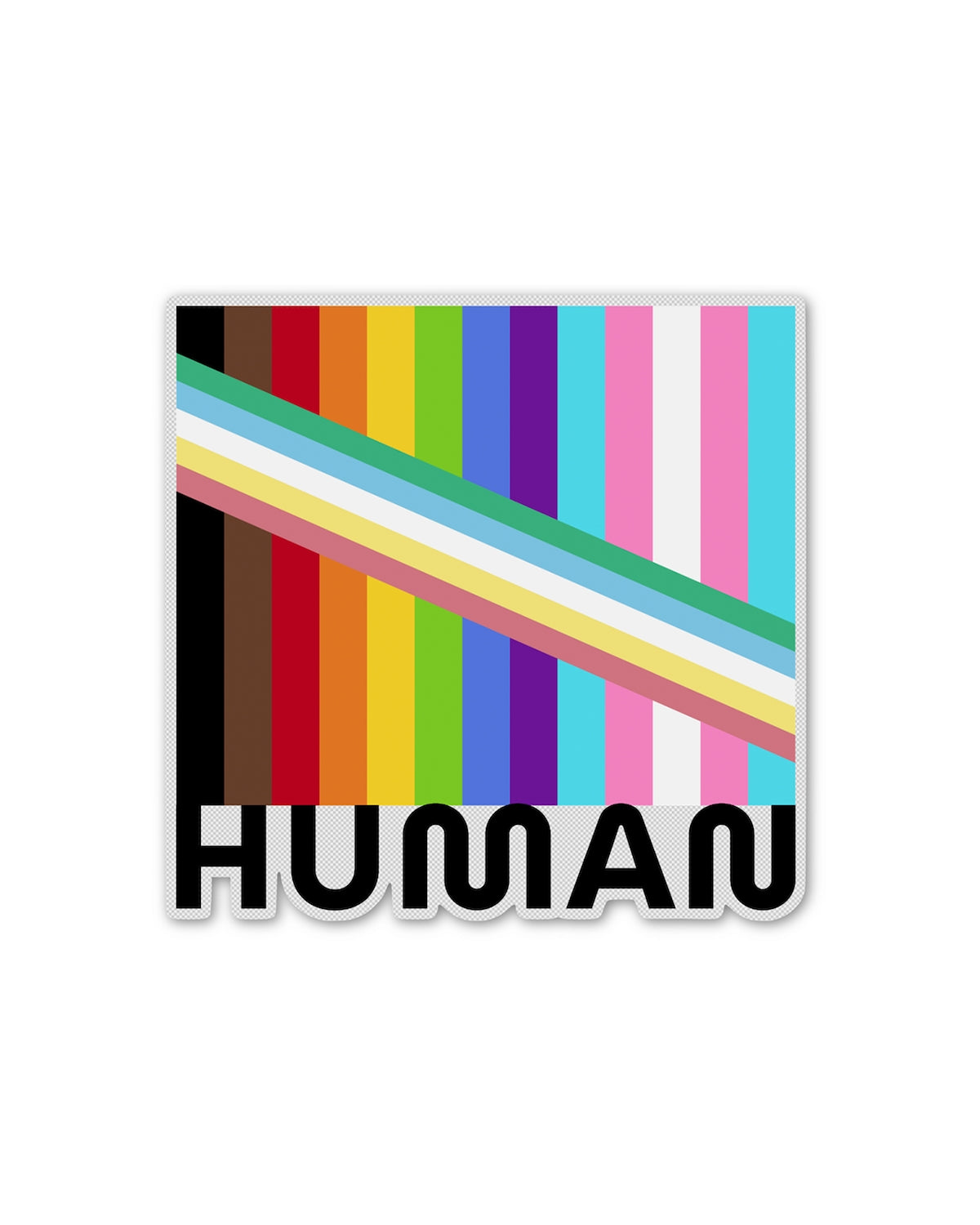 Humman Flag Multi-Flag Human Sticker – Rebel Coven