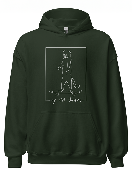 My Cat Shreds Darks Hoodie