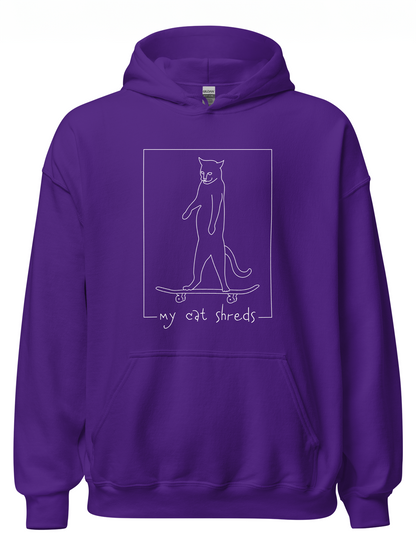 My Cat Shreds Darks Hoodie