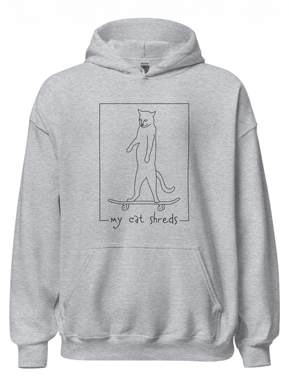 My Cat Shreds Lights Hoodie