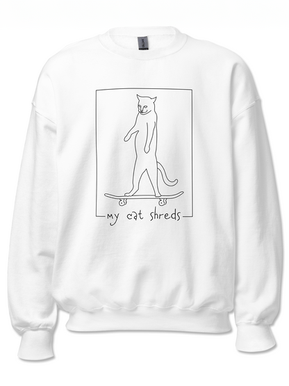 My Cat Shreds Lights Sweatshirt