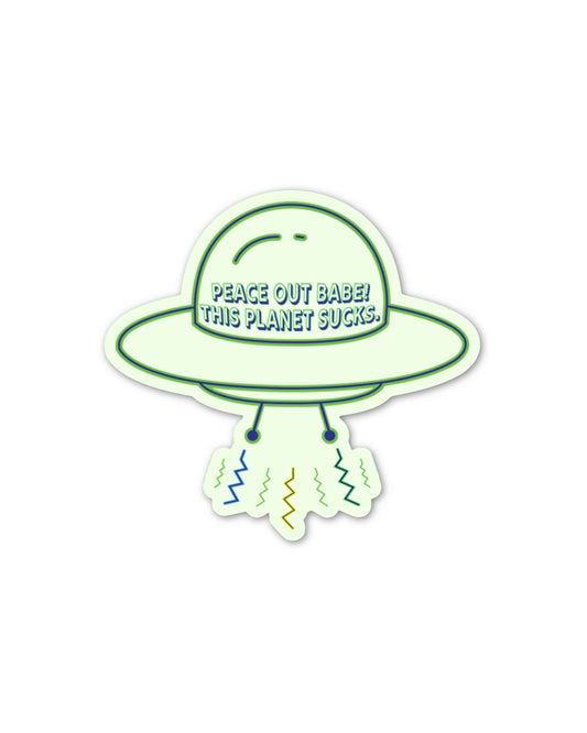 This Planet Sucks Sticker