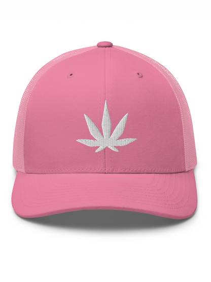 Weed Leaf Trucker Cap