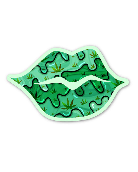 Weed Lips Sticker